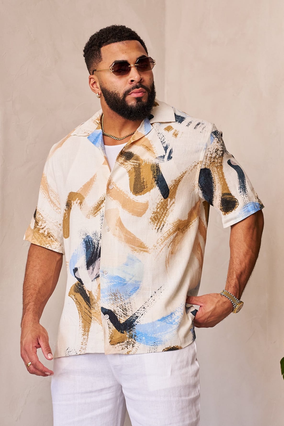 4087 - Riviera Art Button-Ups — imagem 1