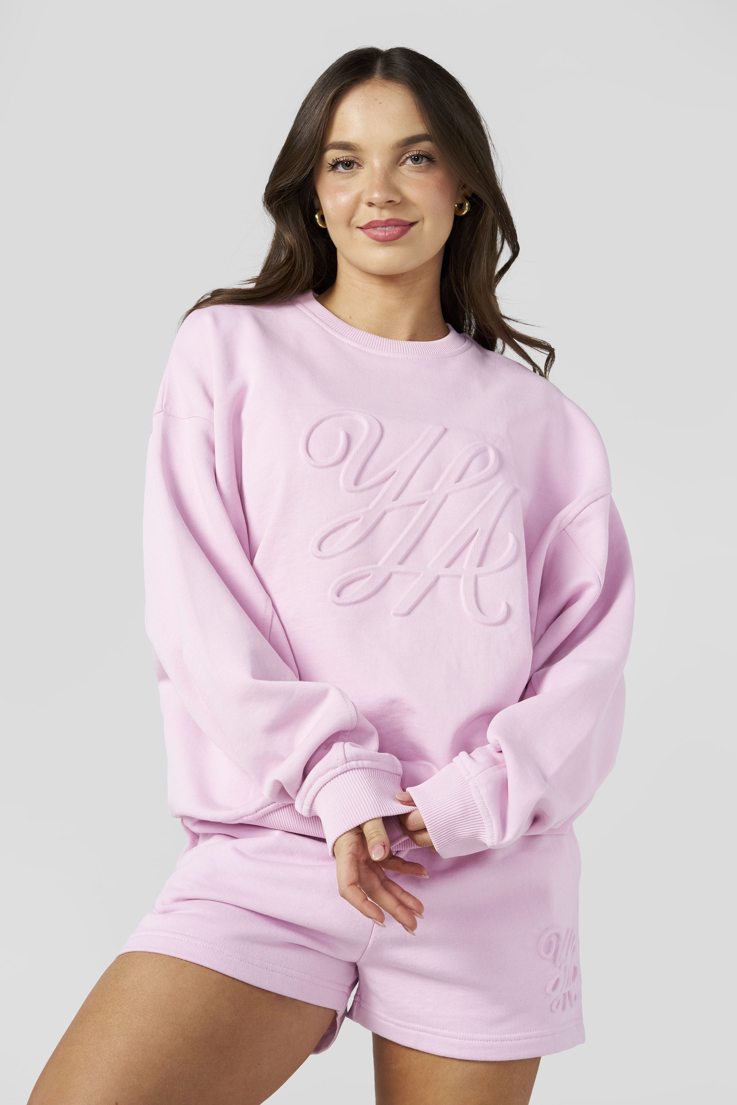 W5129 - Emblem Embossed Crewneck — imagem 8