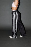 Dual Wolf Juliette Tearaway Track Pant In Black - imagem 1