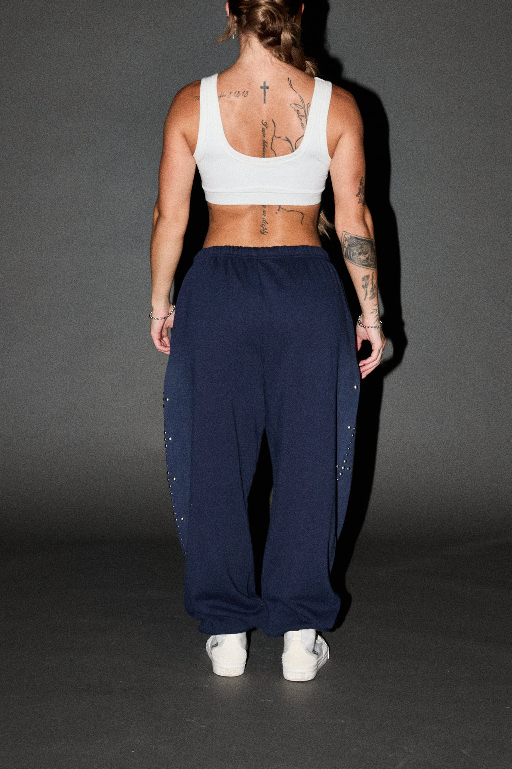 Wolves Heritage Lightweight Lounger Sweat Pants In Navy Sun Fade - imagem 4