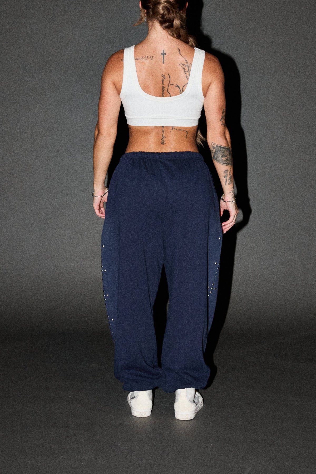 Wolves Heritage Lightweight Lounger Sweat Pants In Navy Sun Fade - imagem 4