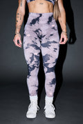 Dual Wolf Skylar Soft Seamless Leggings In Sakura Rose Taupe Clouds