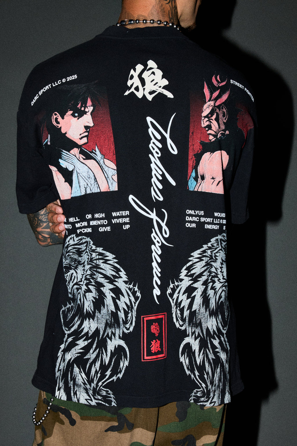 Ultimate Battle Premium Oversized Tee In Black - imagem 8