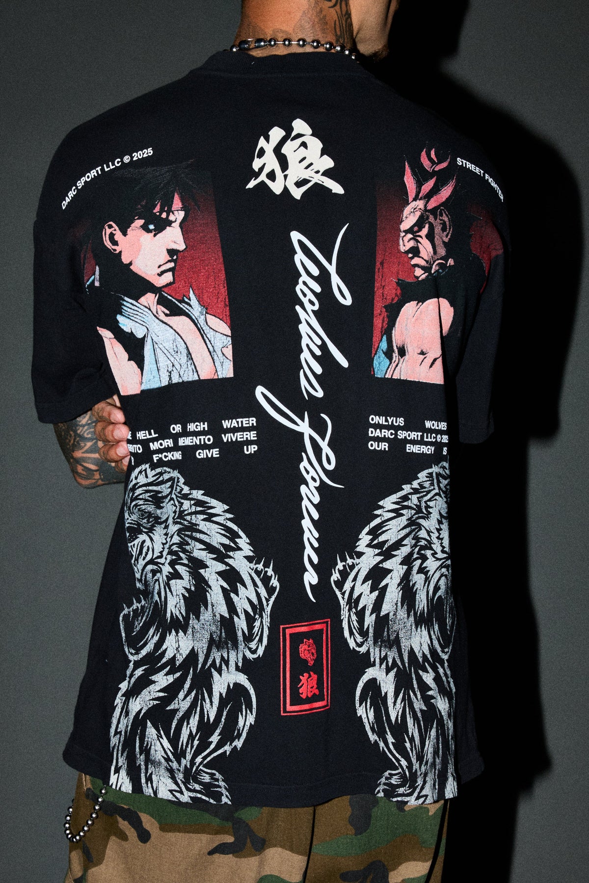 Ultimate Battle Premium Oversized Tee In Black - imagem 8