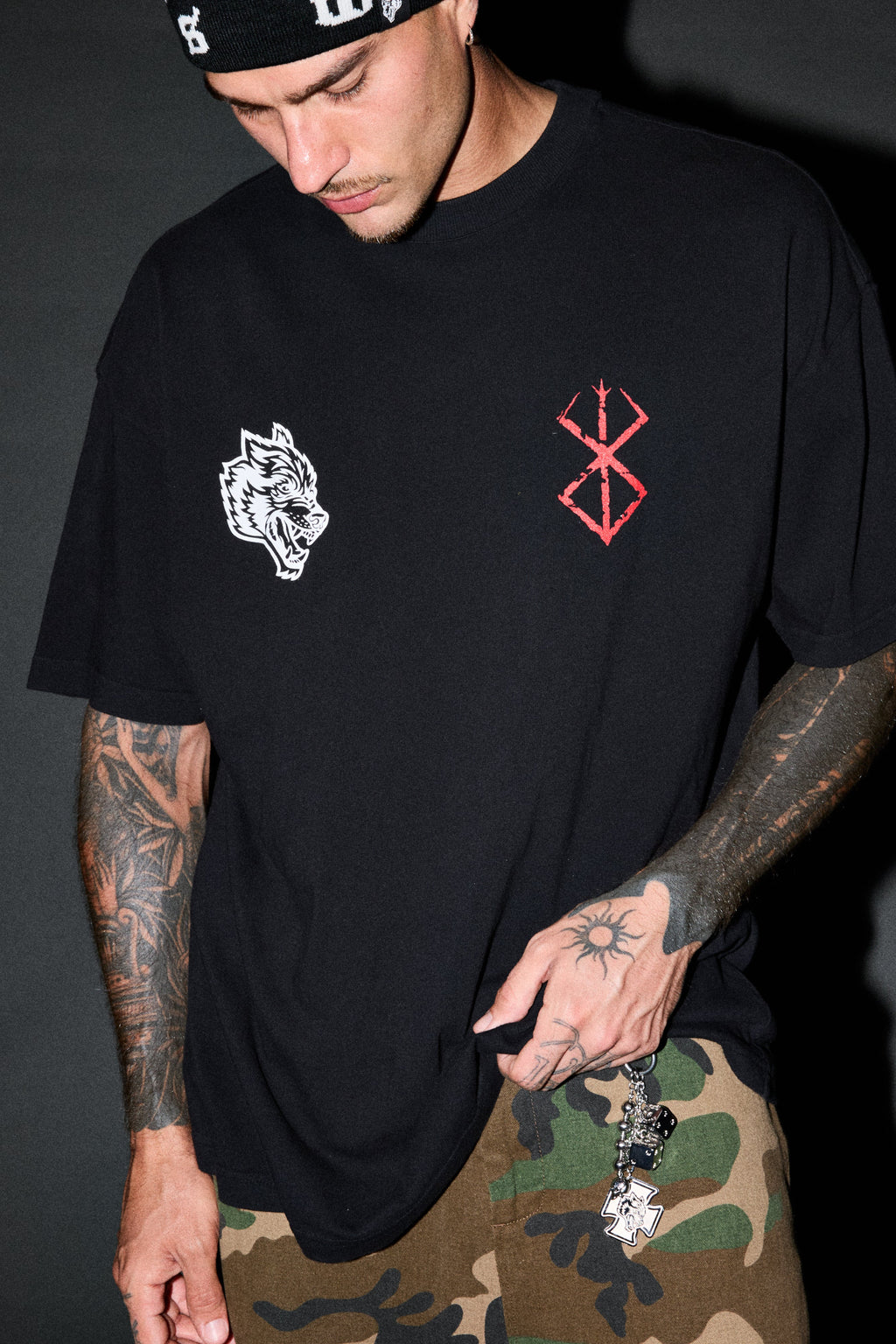Berserker "Premium" Oversized Tee in Black - imagem 7