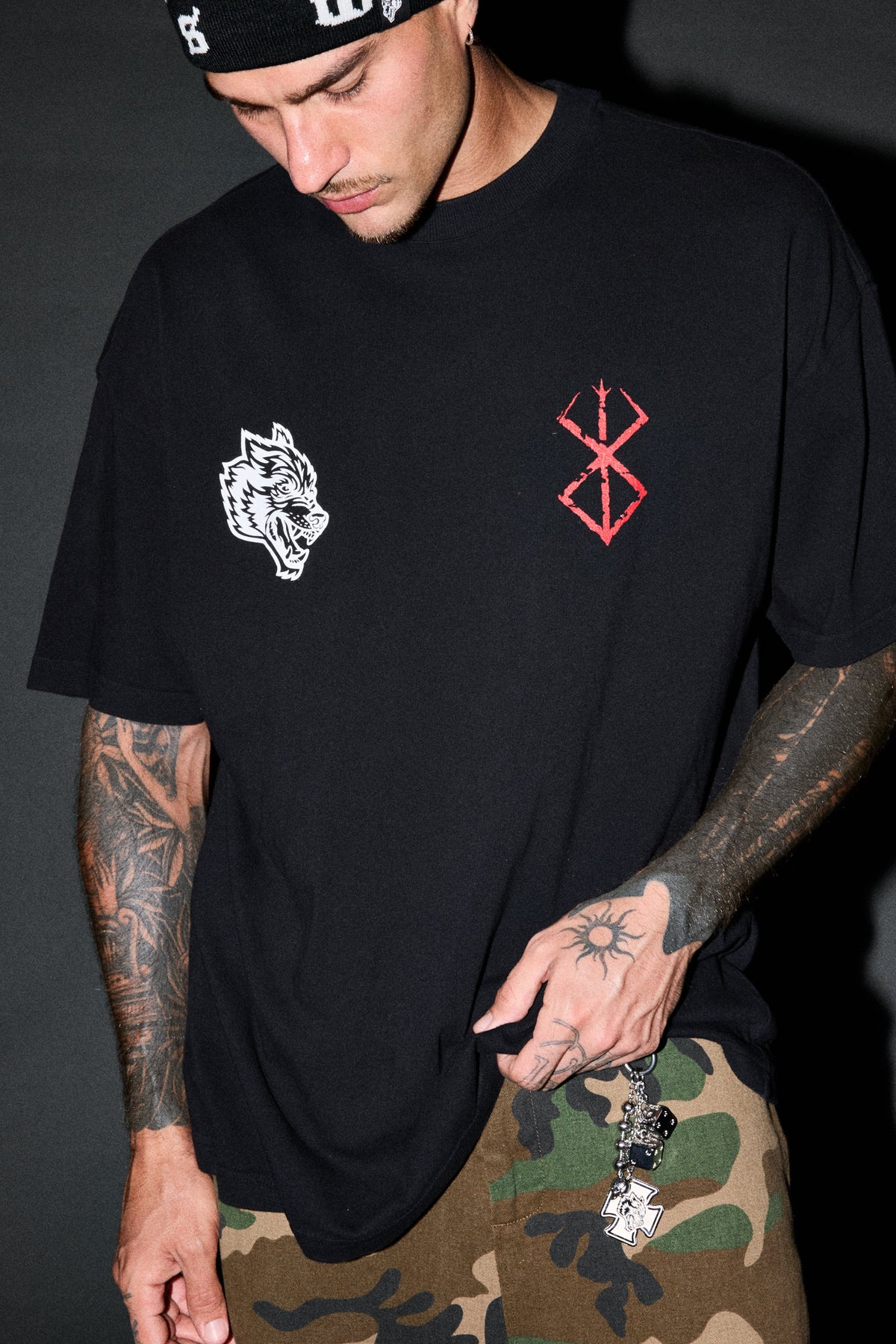 Berserker "Premium" Oversized Tee in Black - imagem 7