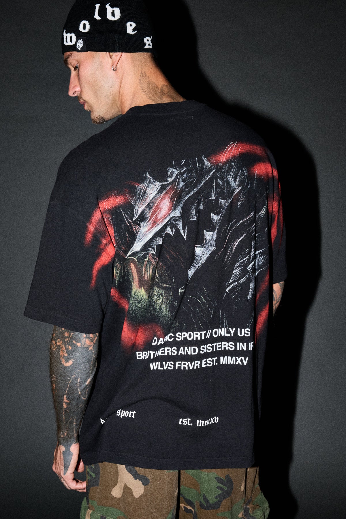 Berserker "Premium" Oversized Tee in Black - imagem 4
