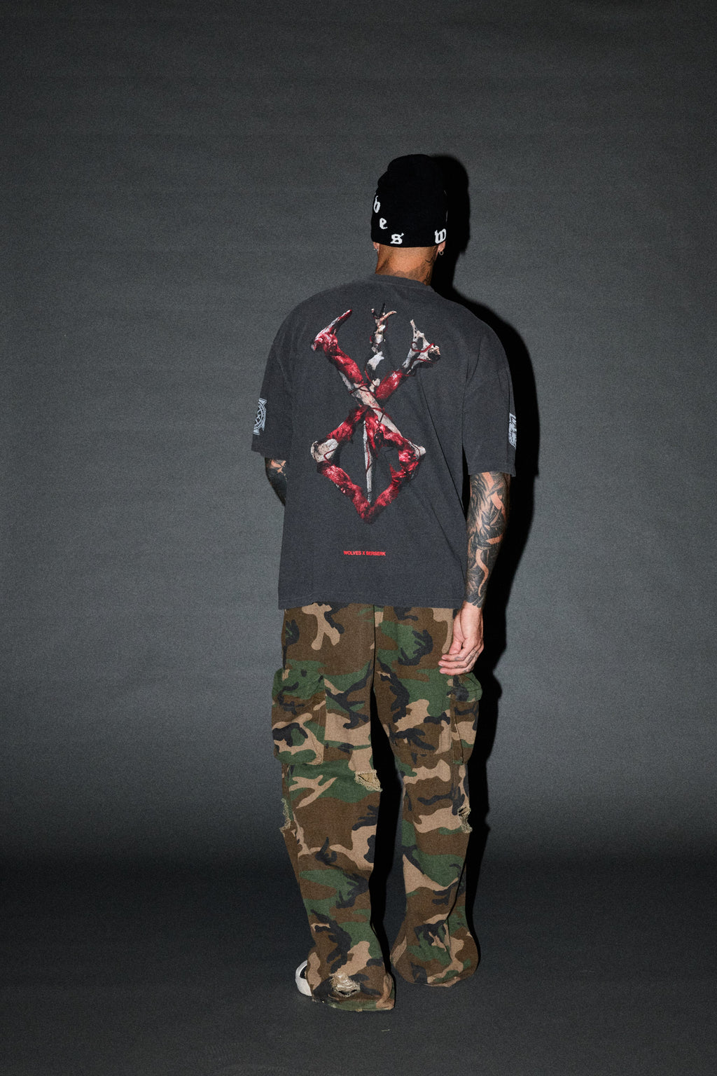 Brand of Sacrifice "Premium" Oversized Tee in Wolf Gray - imagem 6
