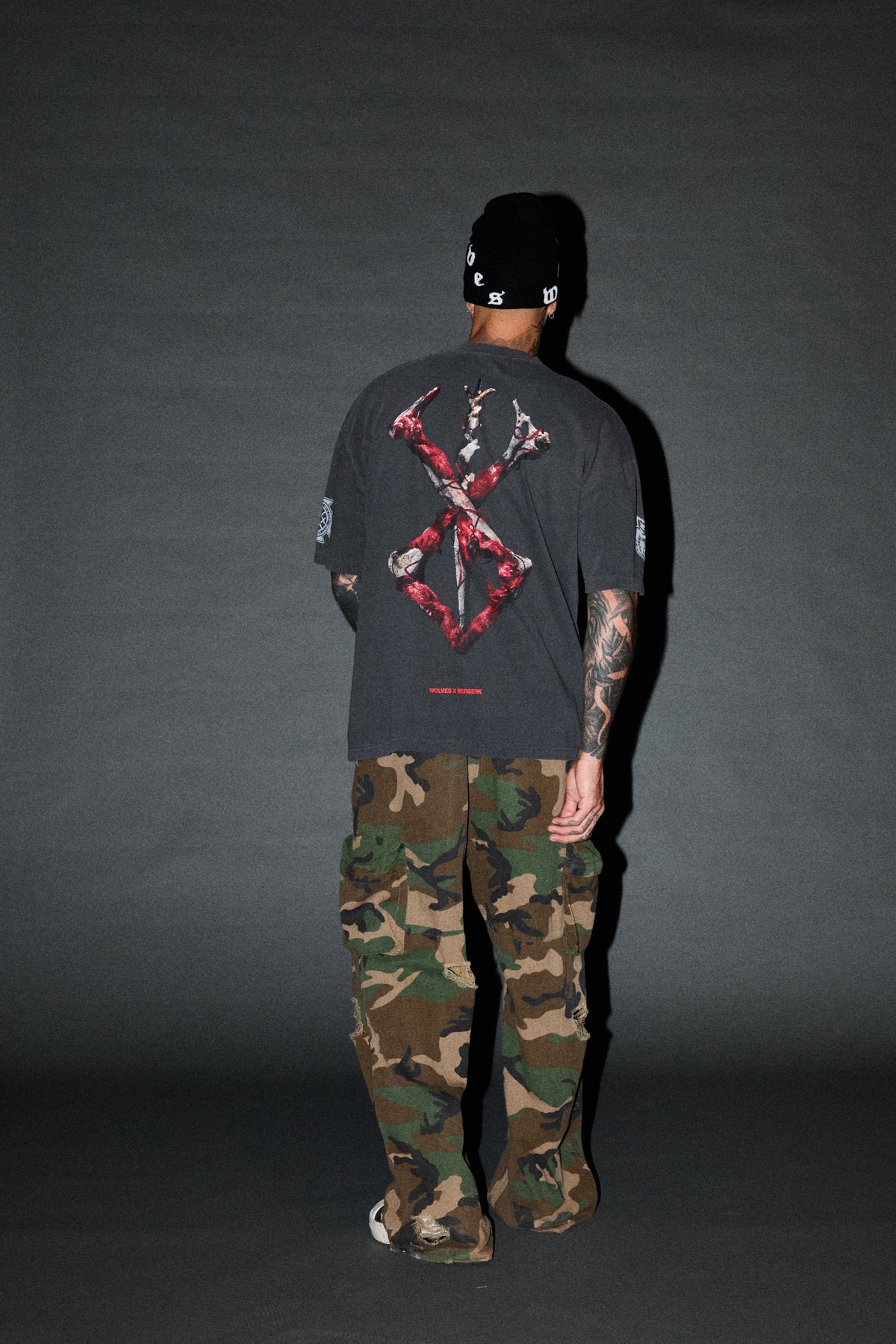 Brand of Sacrifice "Premium" Oversized Tee in Wolf Gray - imagem 6