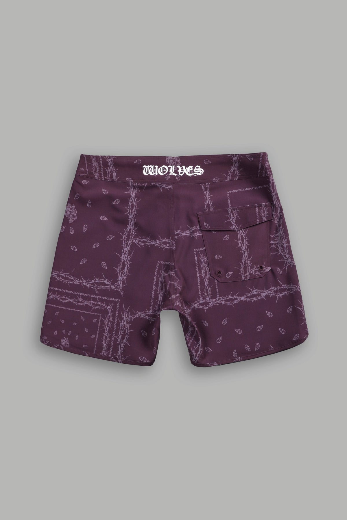 Darc Sport Wolves Club 5.5 No Weapon Stage Shorts in Cherry Wine Thorn Paisley - imagem 2
