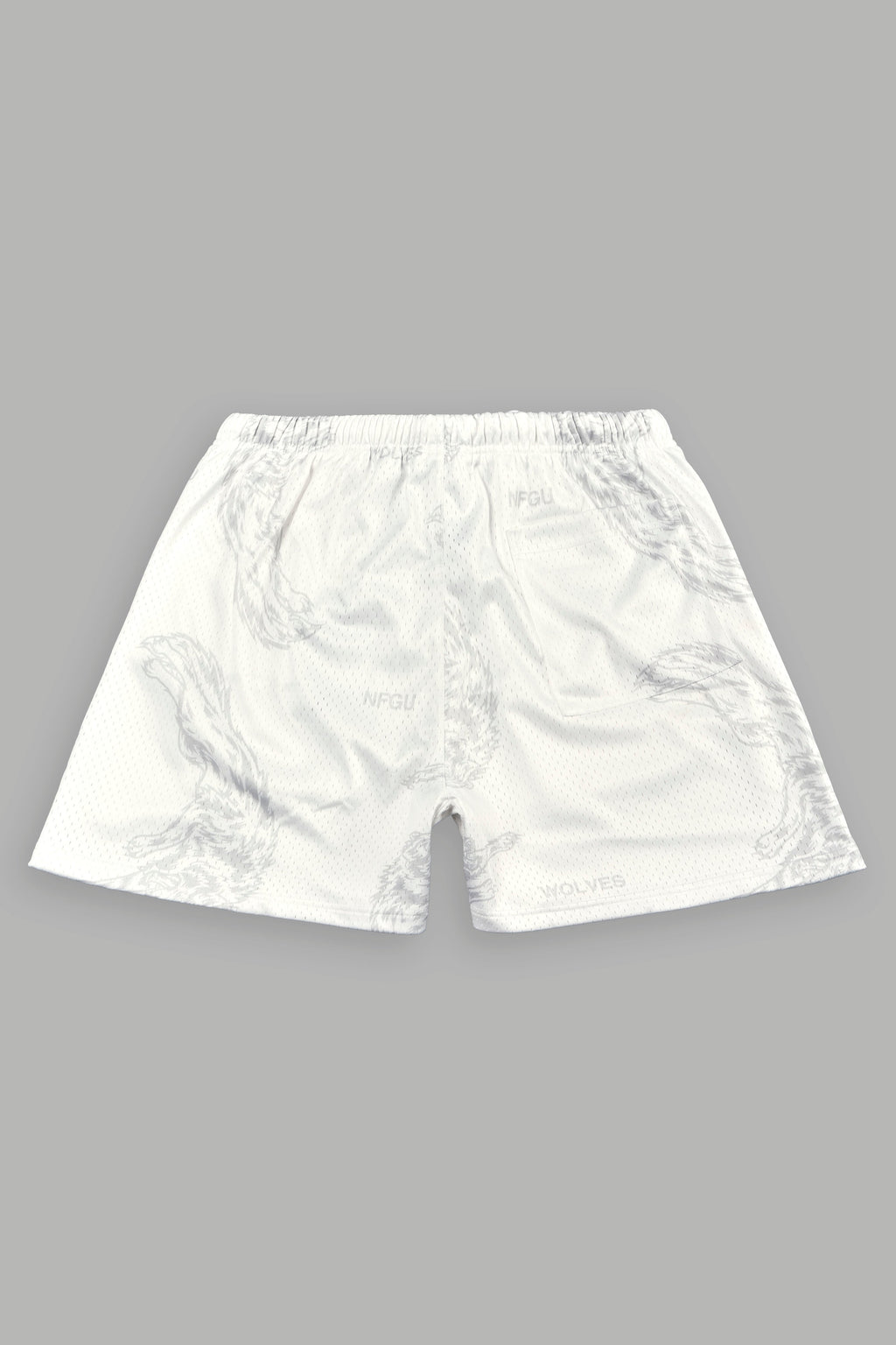 Leap Of Faith V2 Mesh Shorts In White - imagem 3