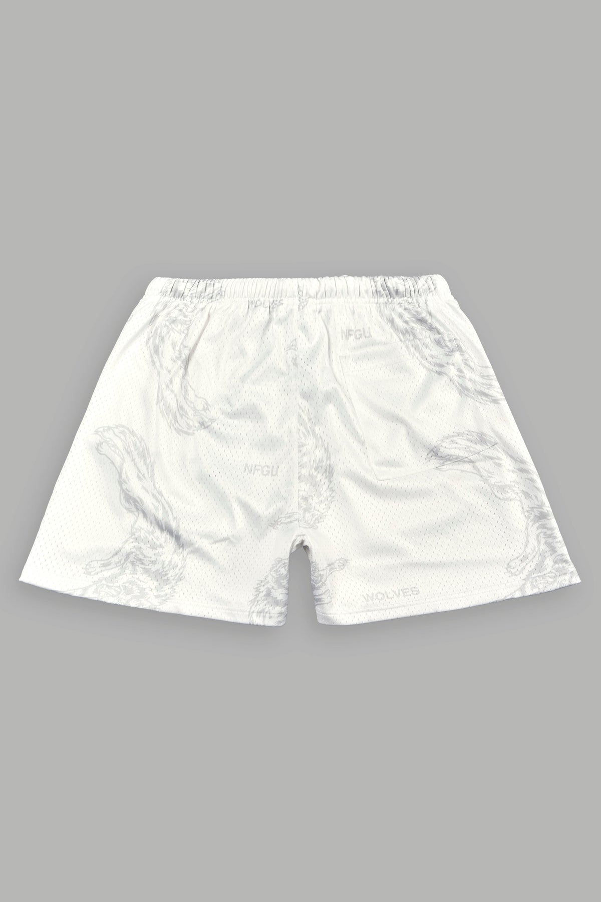 Leap Of Faith V2 Mesh Shorts In White - imagem 3
