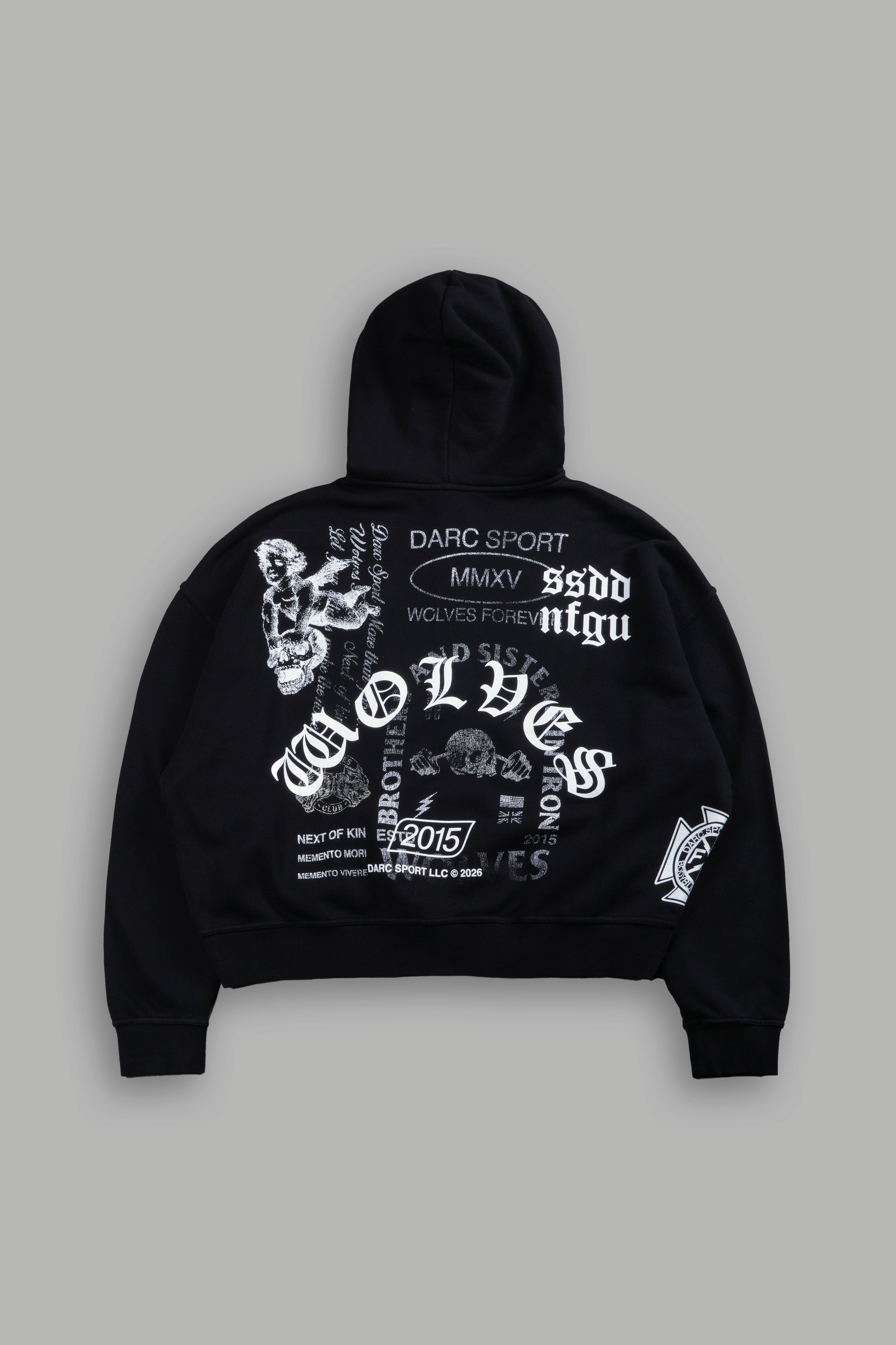 Next Of Kin NFGU Vex Double Zip Hoodie in Black — imagem 1