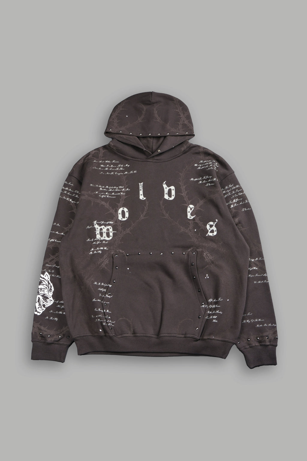 Thorns Frvr Pierce Hoodie In Darc Brown