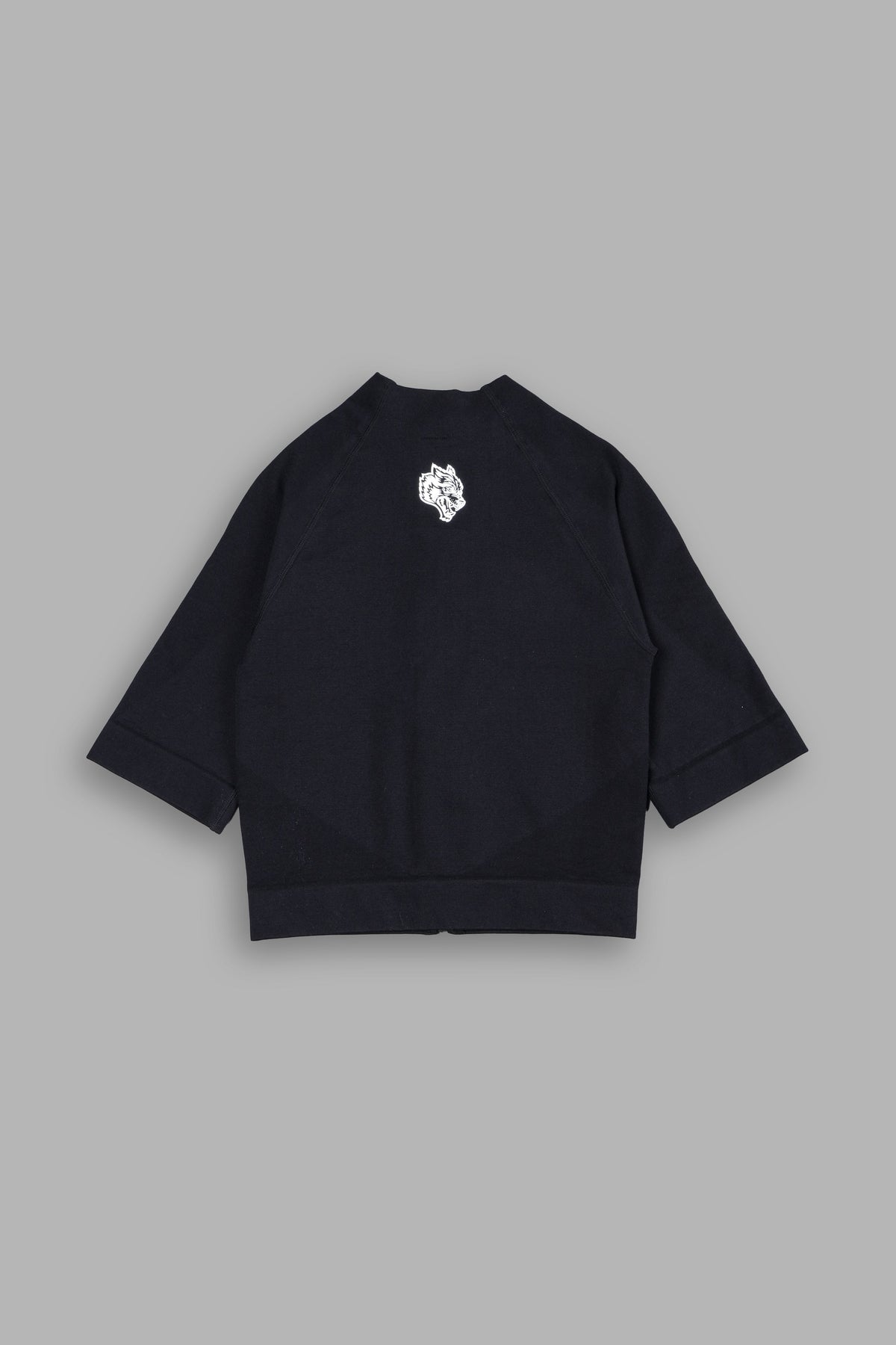 Written In Stone "Everson Seamless" Yasmin S/S Zip Top in Black - imagem 4