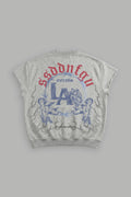 La Heritage Cap Sleeve London Crewneck in Light Athletic Gray — imagem 1