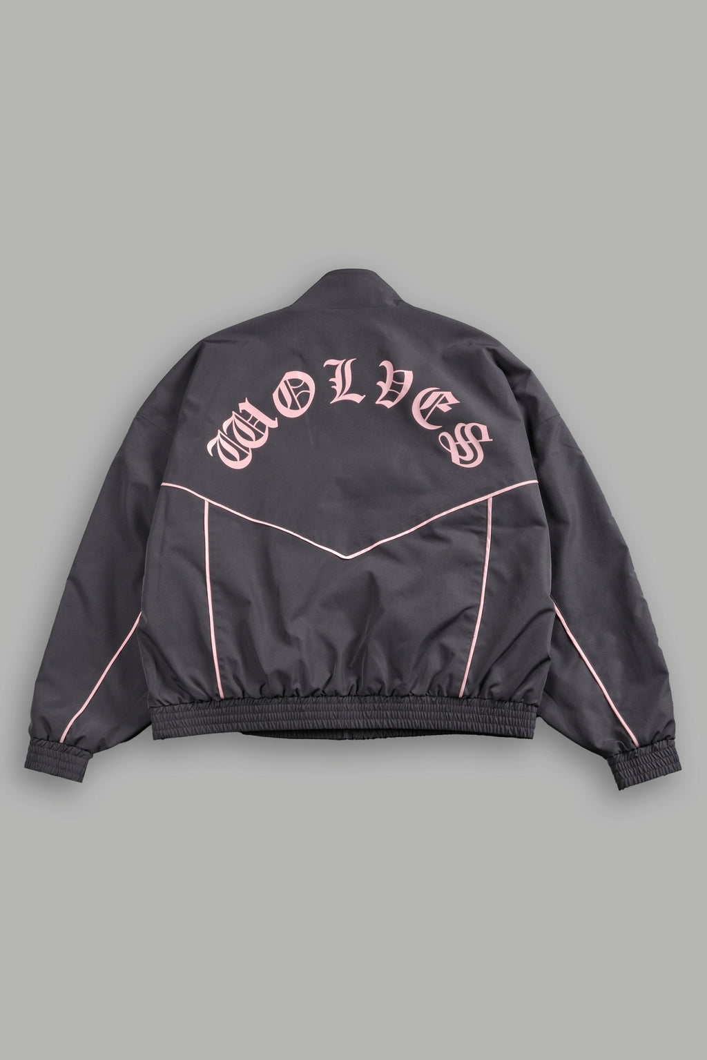 Darc Sport Wolves Quinn Track Jacket in Wolf Gray/Cherry Blossom — imagem 2