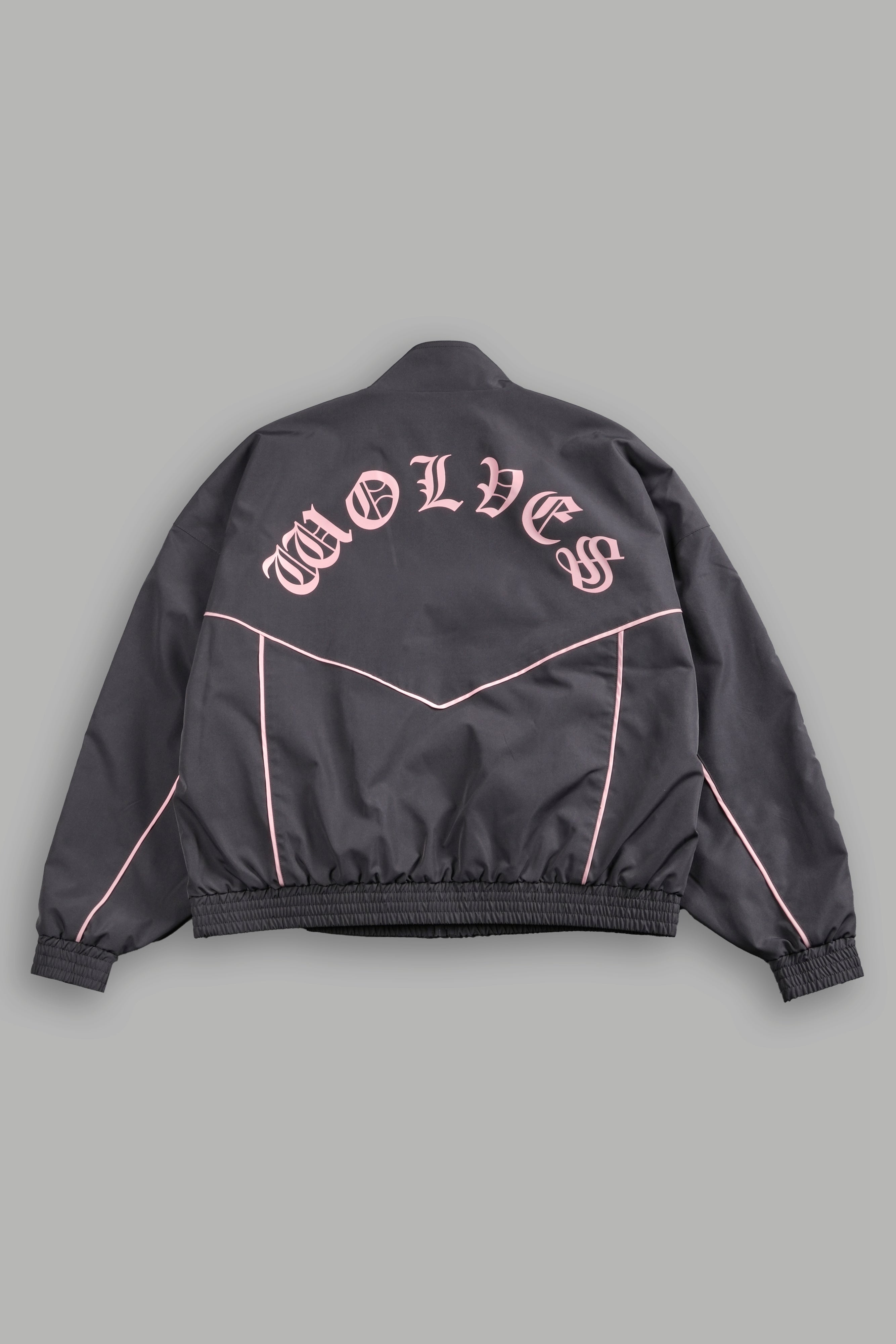 Darc Sport Wolves Quinn Track Jacket in Wolf Gray/Cherry Blossom — imagem 2