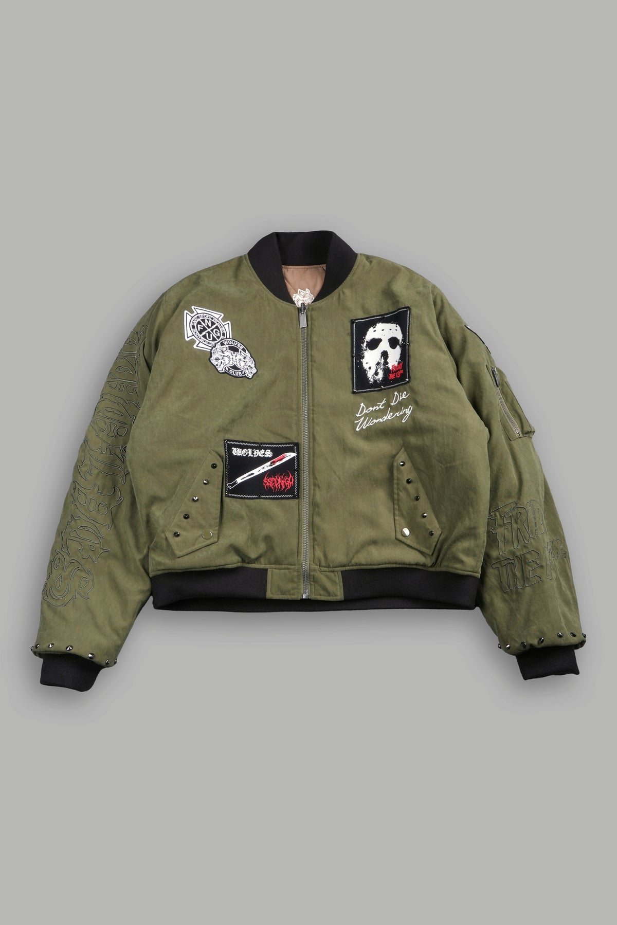 Jason Frvr Cloud Quilted Reversible Bomber Jacket In Dover Green/Taupe