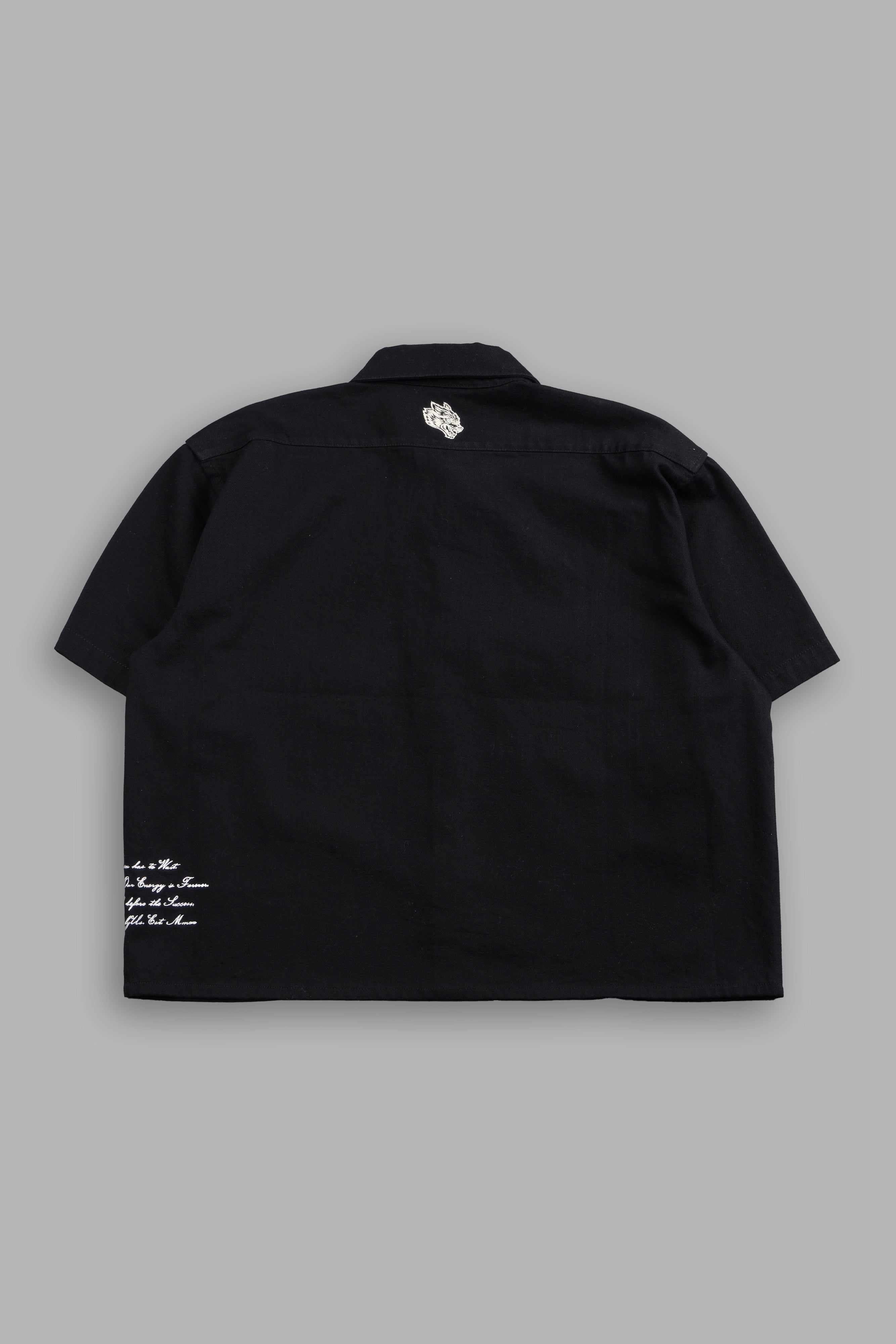 Big Bad Wolf Vinny Button Up Shirt in Black