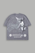 All Of Us 1 Of 500 Premium Oversized Tee In Slate Gray - imagem 1
