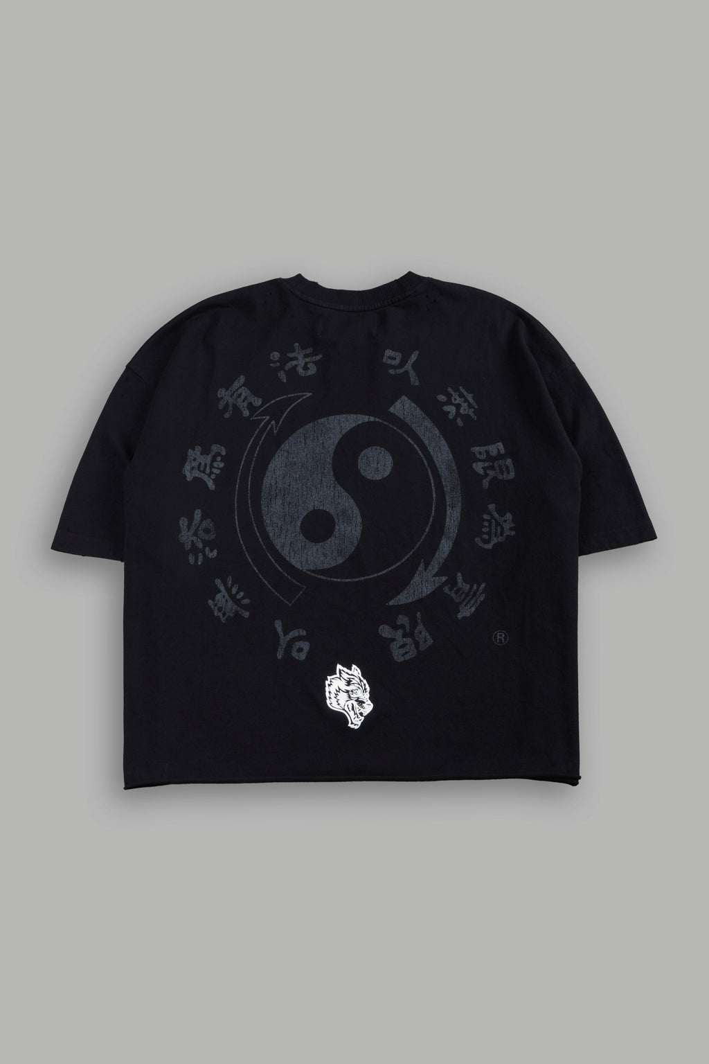 Bruce Lee Forever Distressed Grunge Box Cut Tee V2 in Black — imagem 3