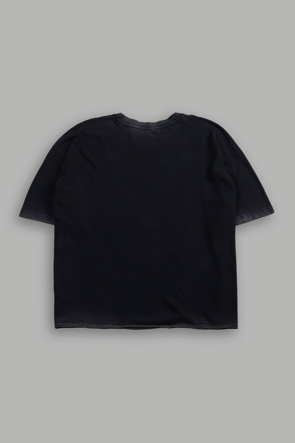 Mickey Chopper Premium Raw Hem Box Cut Tee in Black