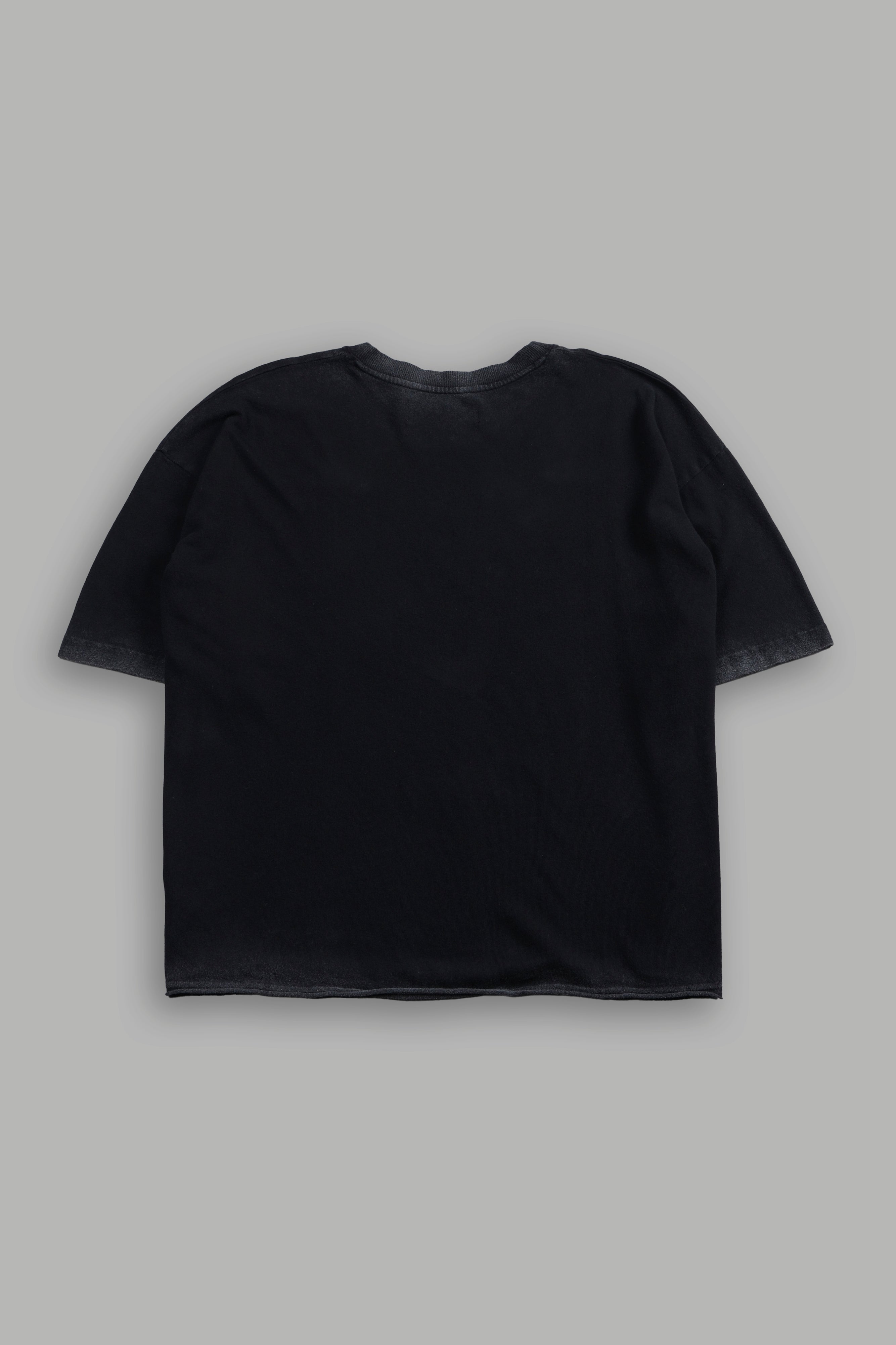 Mickey Chopper Premium Raw Hem Box Cut Tee in Black