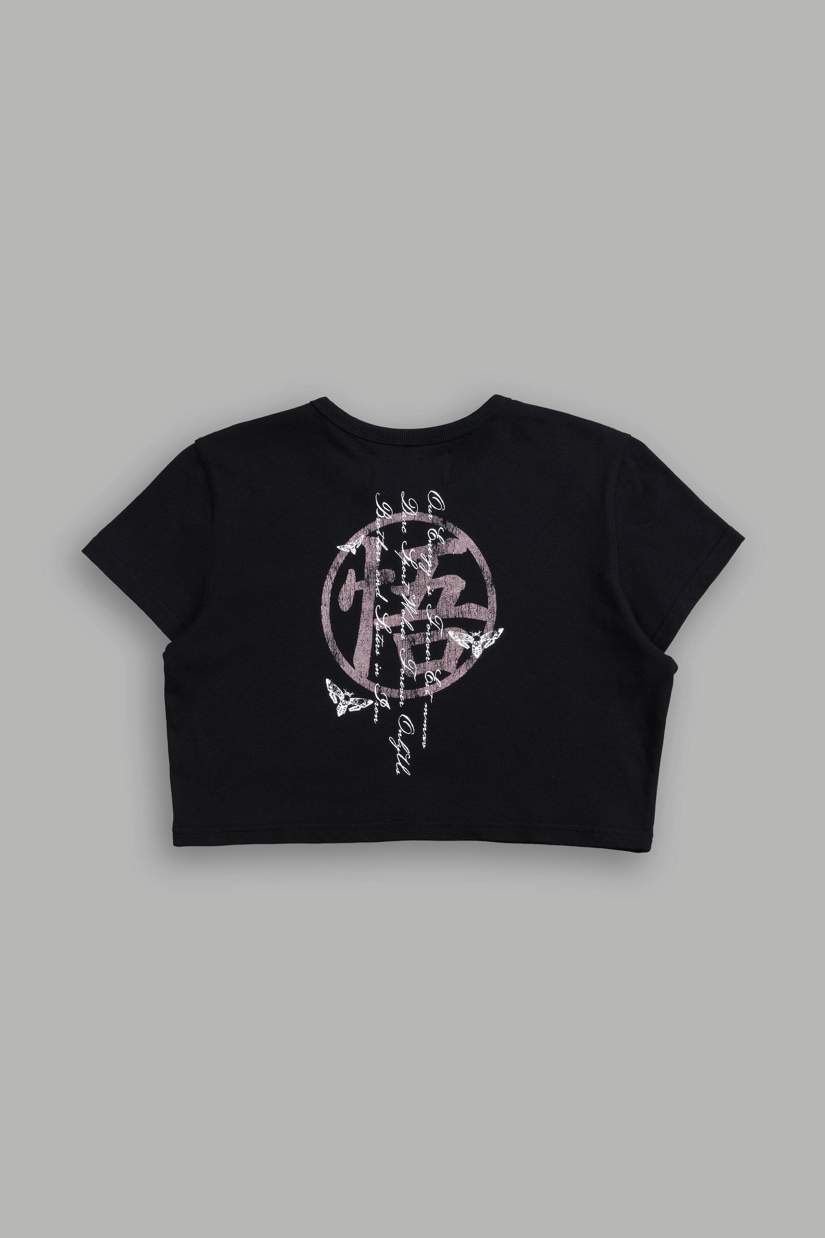 Go Wolves "Timeless" (Cropped) Tee in Black — imagem 3