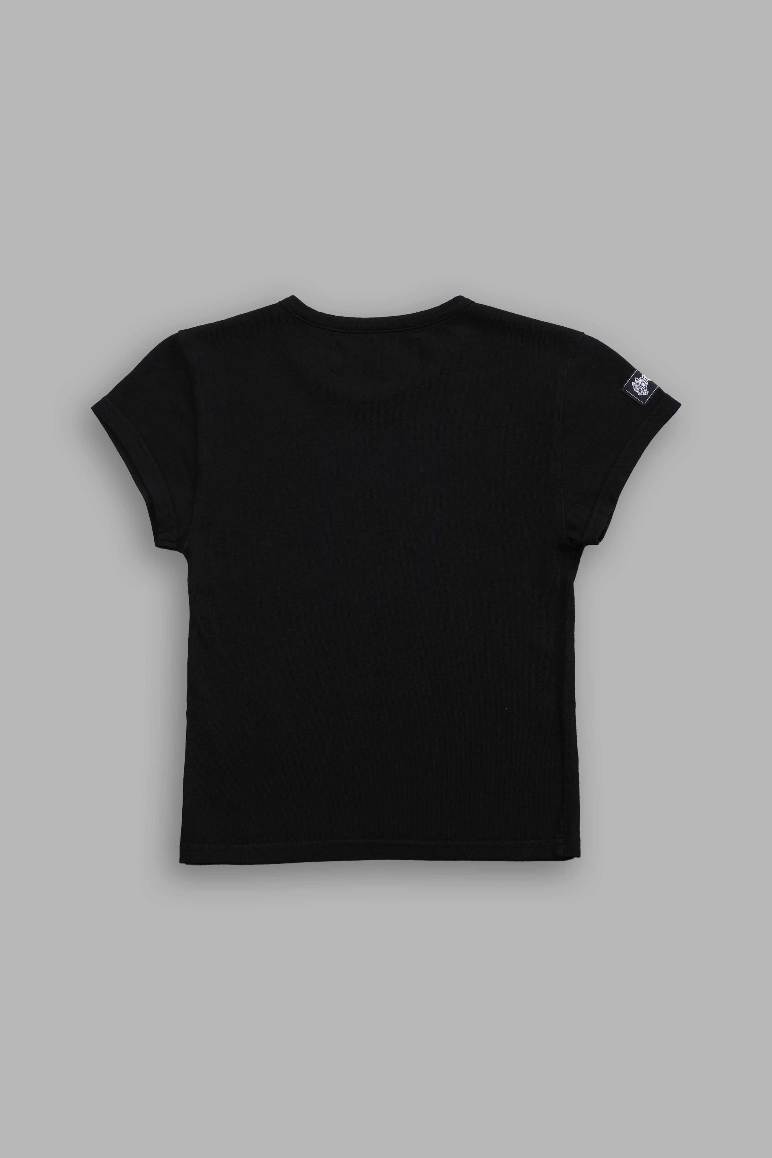 Wolf Label SSDDNFGU "Baby" Tee in Black — imagem 2