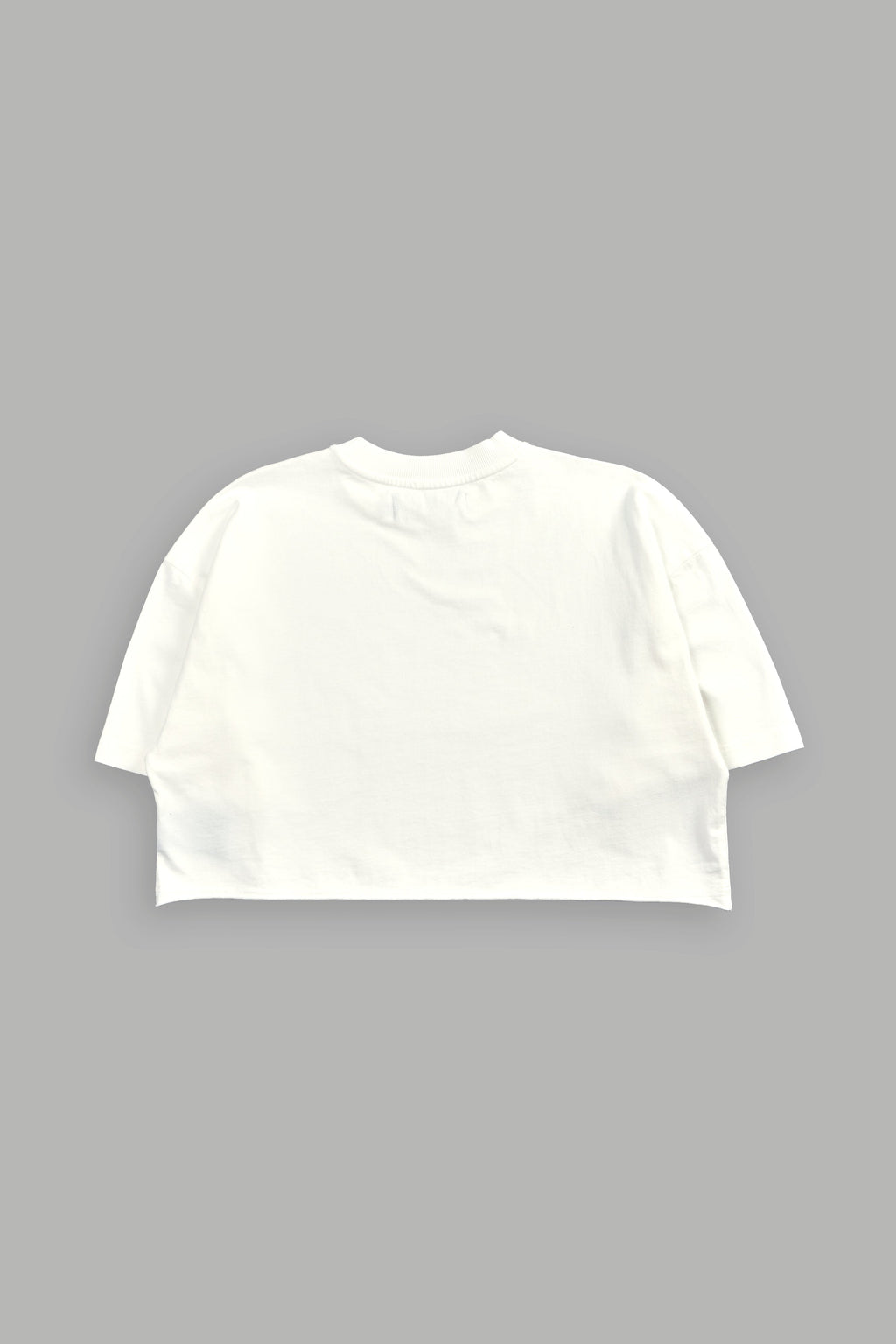 Viking Cherub "Grunge" Oversized (Cropped) Tee in Cream — imagem 4