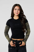 W4293 - Camo Twofer Baby Tee — imagem 5