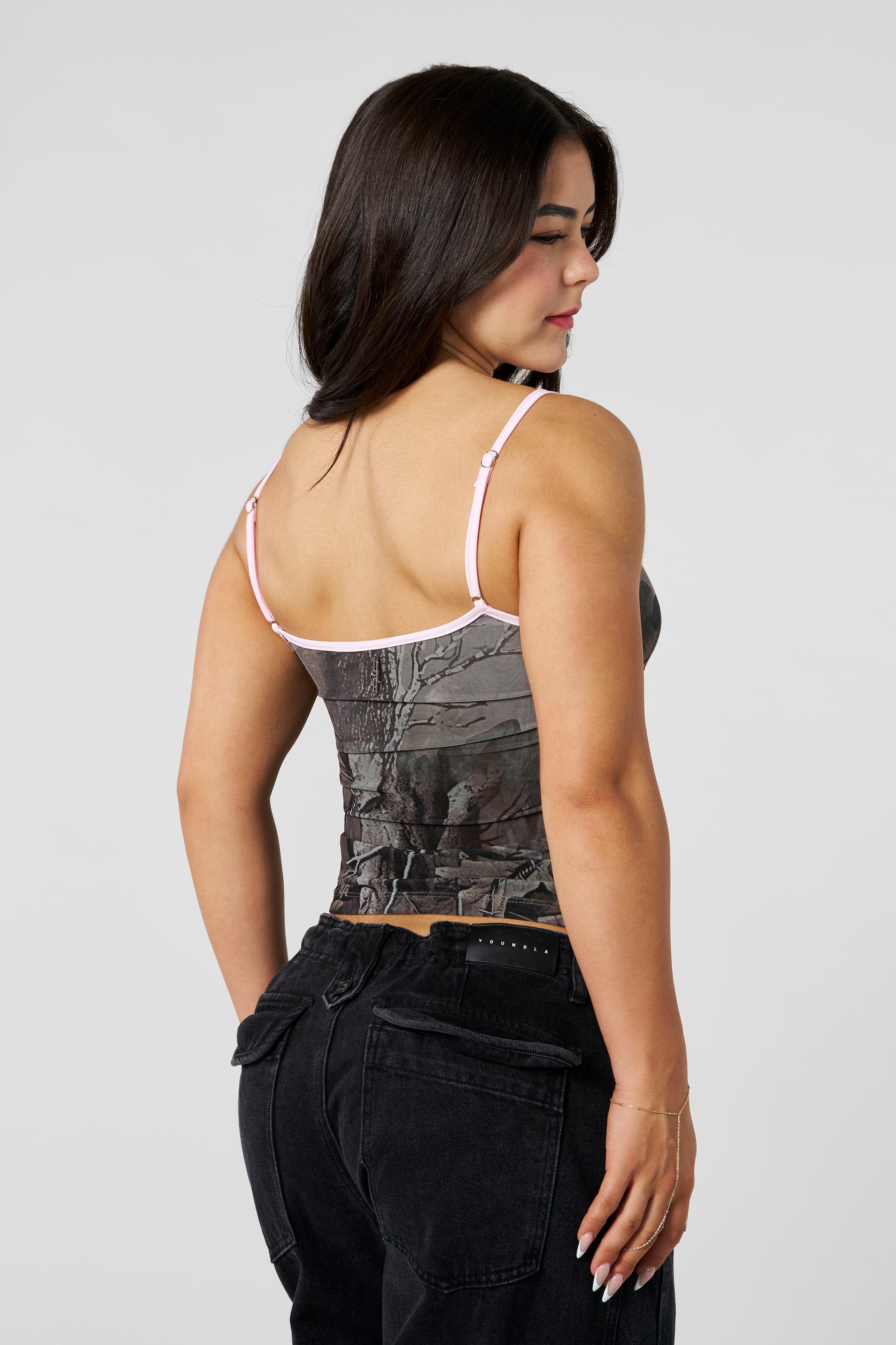 W4301 - Camo Mesh Cami — imagem 4