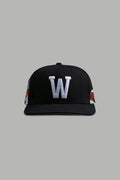 The Snake and The Rose Fitted Hat in Black — imagem 1