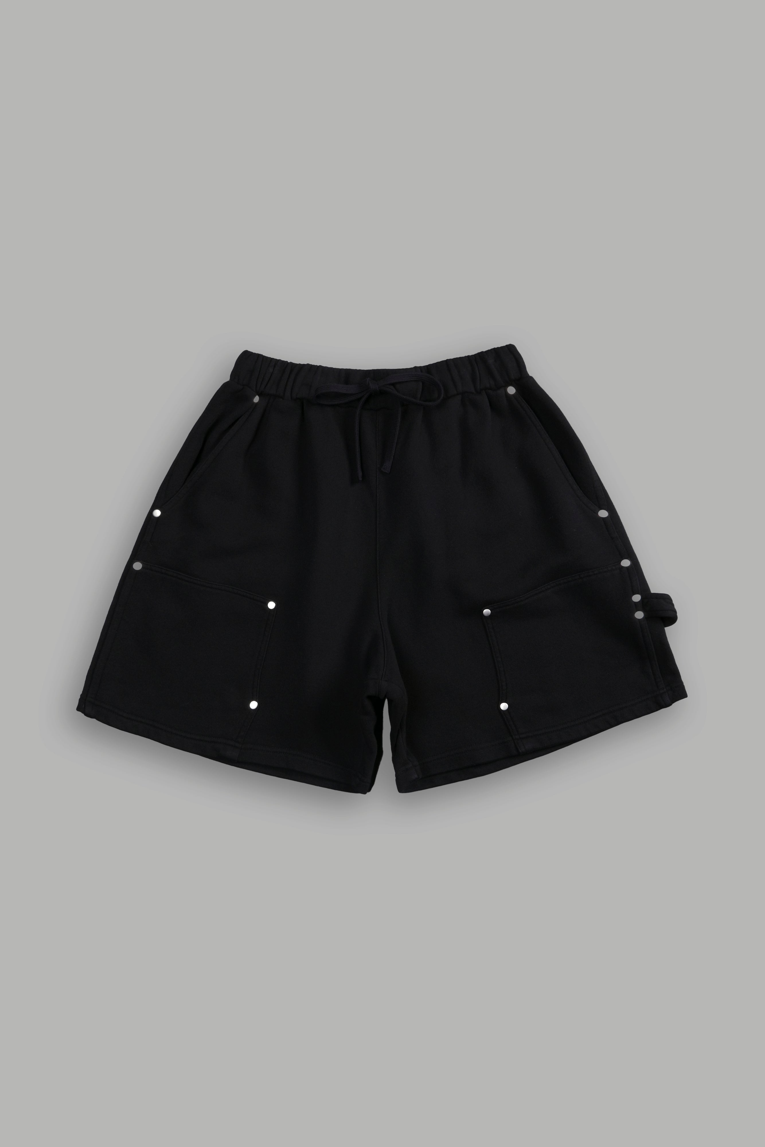 NFGU Forever Rivet Fleece Shorts in Black — imagem 1