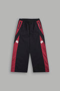 Lobo Chopper Brolic Track Pants In Black/Cherry Red