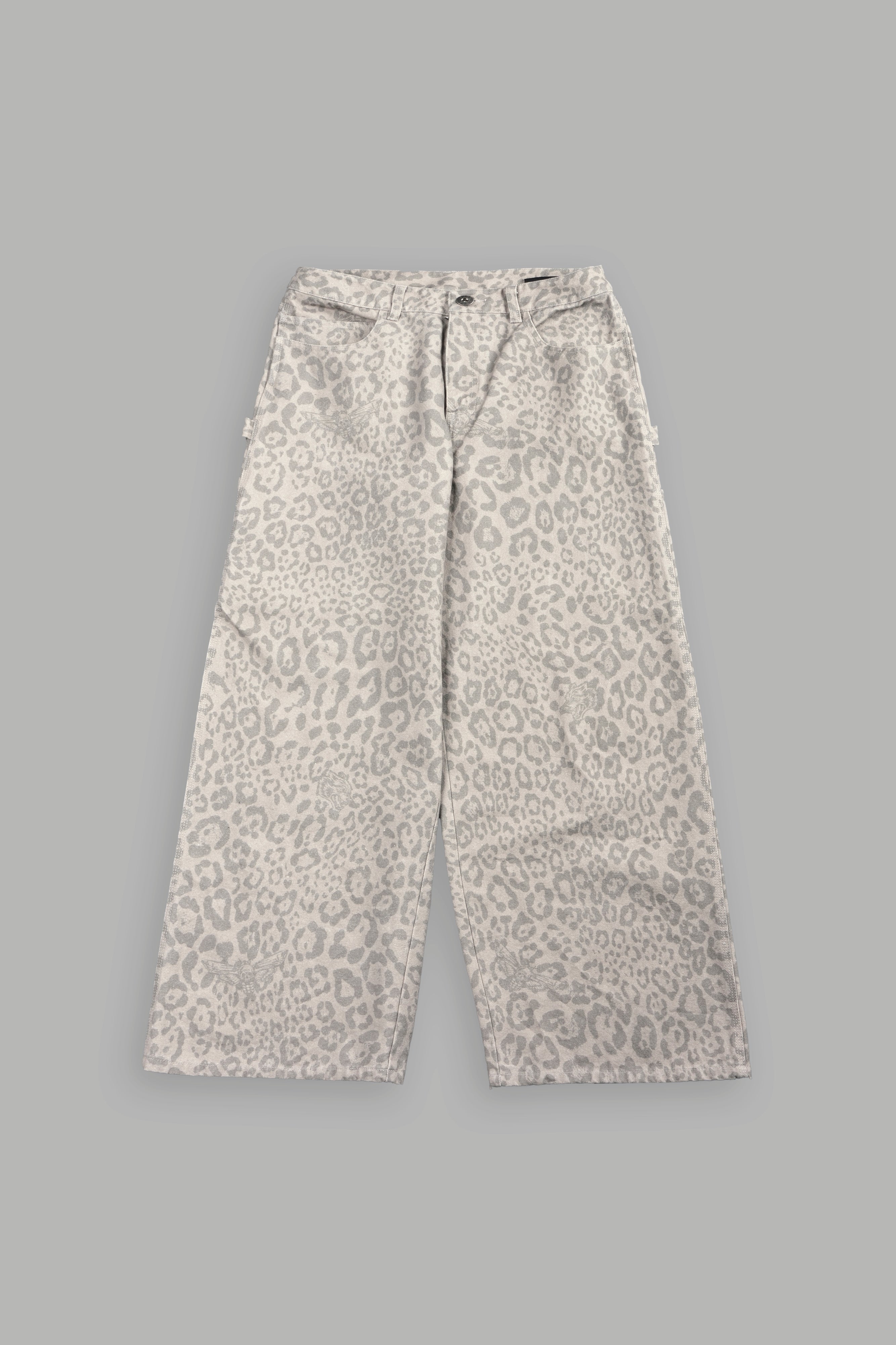 Wolves Chopper Wide Leg Carpenter Pant in Clay Leopard