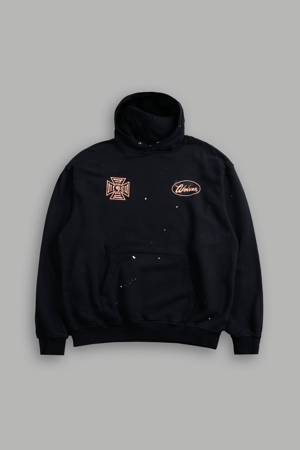 DSA FRVR "Pierce" Hoodie in Black Drift Wash — imagem 3