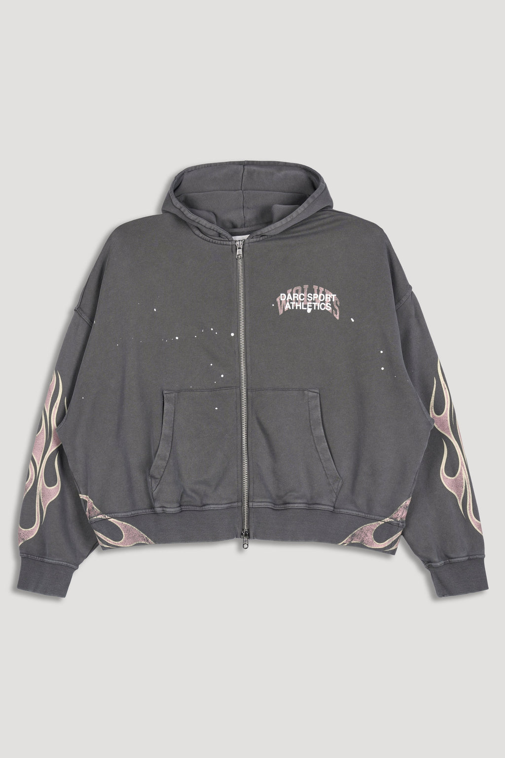 Hot Rod Vex Double Zip Hoodie in Slate Gray — imagem 3