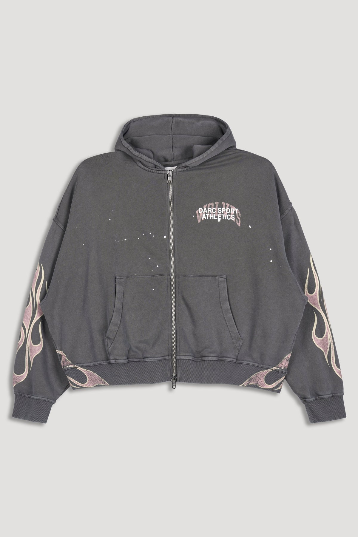 Hot Rod Vex Double Zip Hoodie in Slate Gray — imagem 3