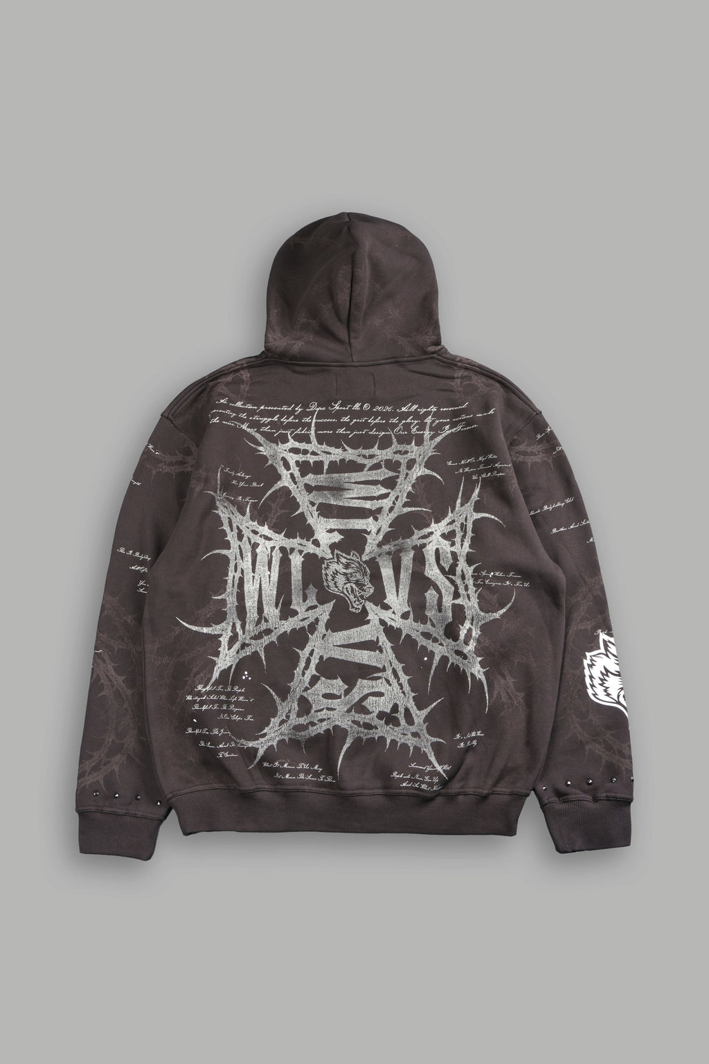 Thorns Frvr Pierce Hoodie In Darc Brown — imagem 2