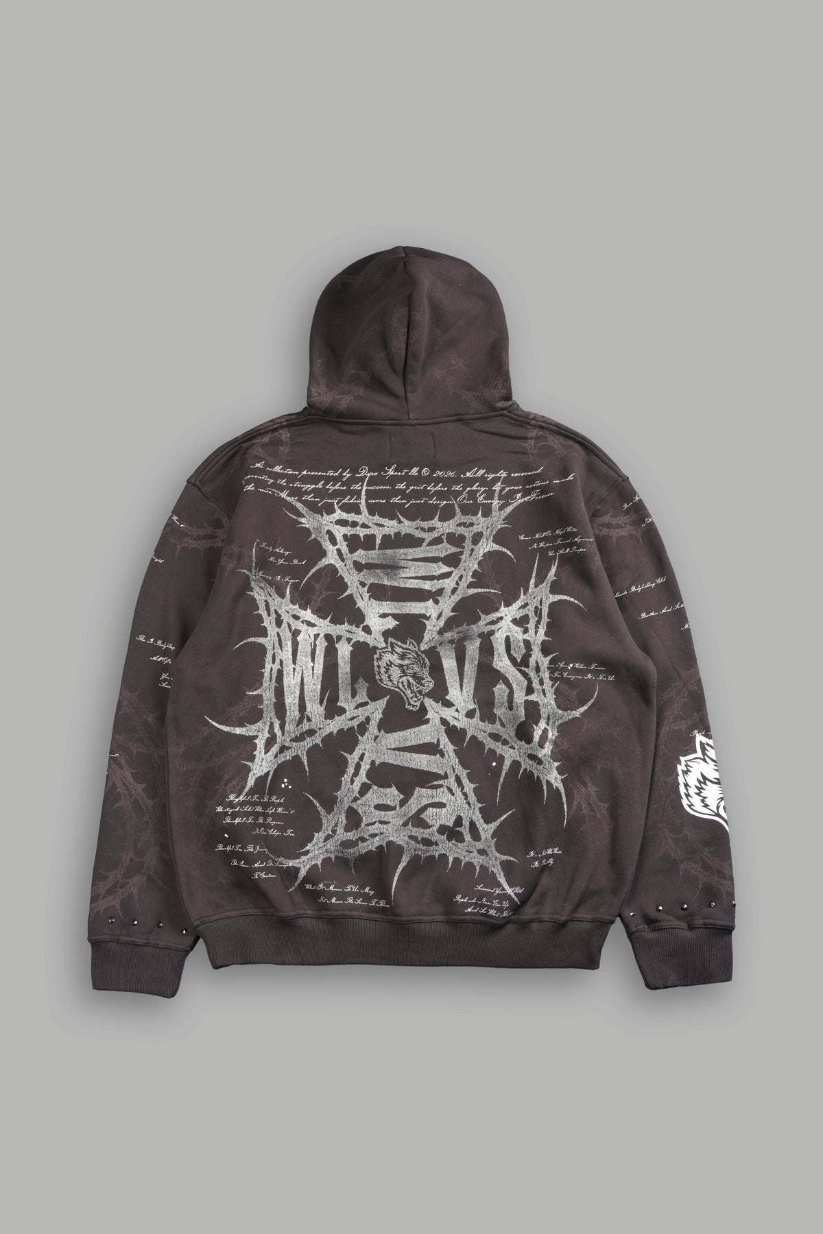 Thorns Frvr Pierce Hoodie In Darc Brown — imagem 2