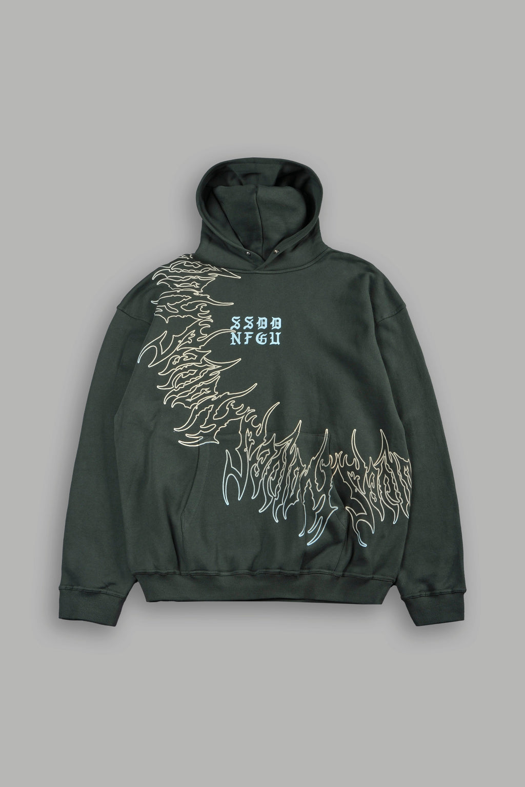 Cherub Hesh Pierce Hoodie In Green Ivy - imagem 1