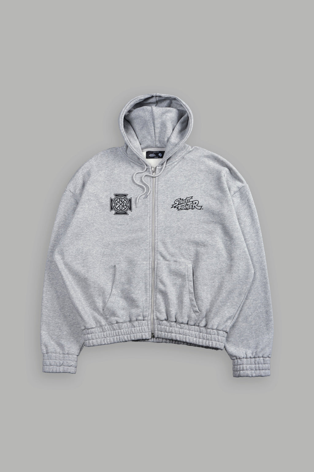 Final Boss "Chambers" Zip Hoodie in Light Athletic Gray - imagem 3