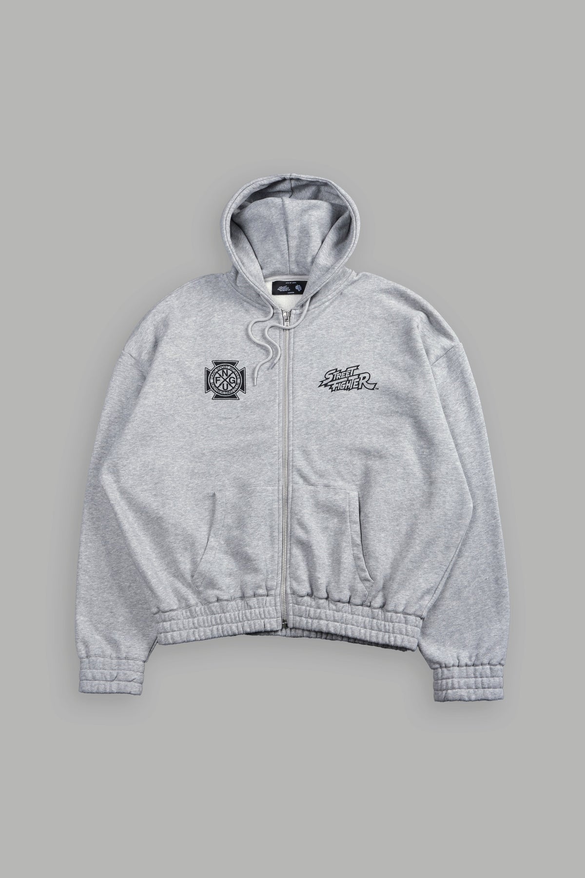 Final Boss "Chambers" Zip Hoodie in Light Athletic Gray - imagem 3