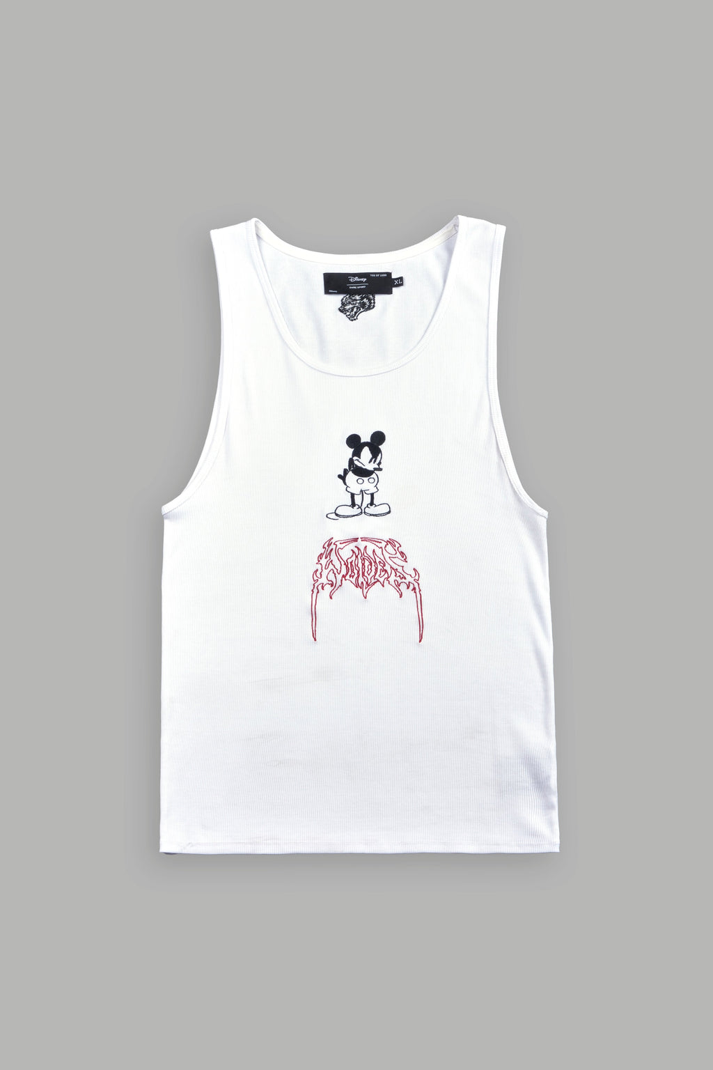 Mickey Mouse OnlyUs Ribbed Tank V2 in White
