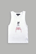 Mickey Mouse OnlyUs Ribbed Tank V2 in White