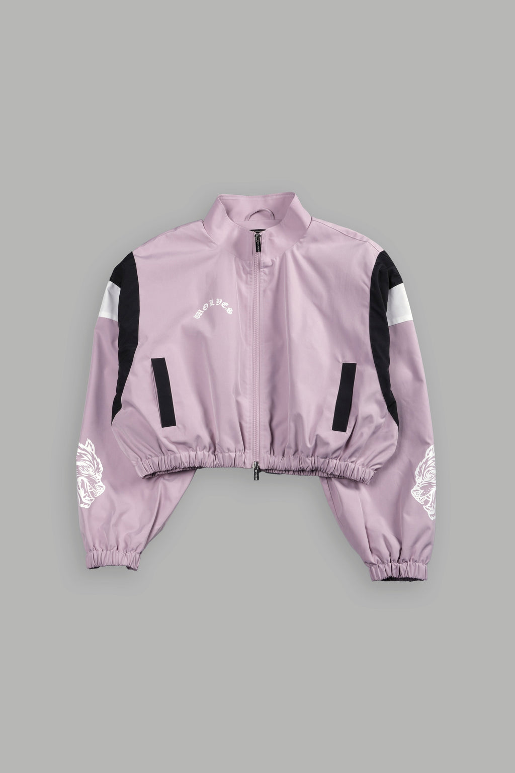 Death Becomes Her Nadia Track Jacket in Purple Smoke/Black/White — imagem 3