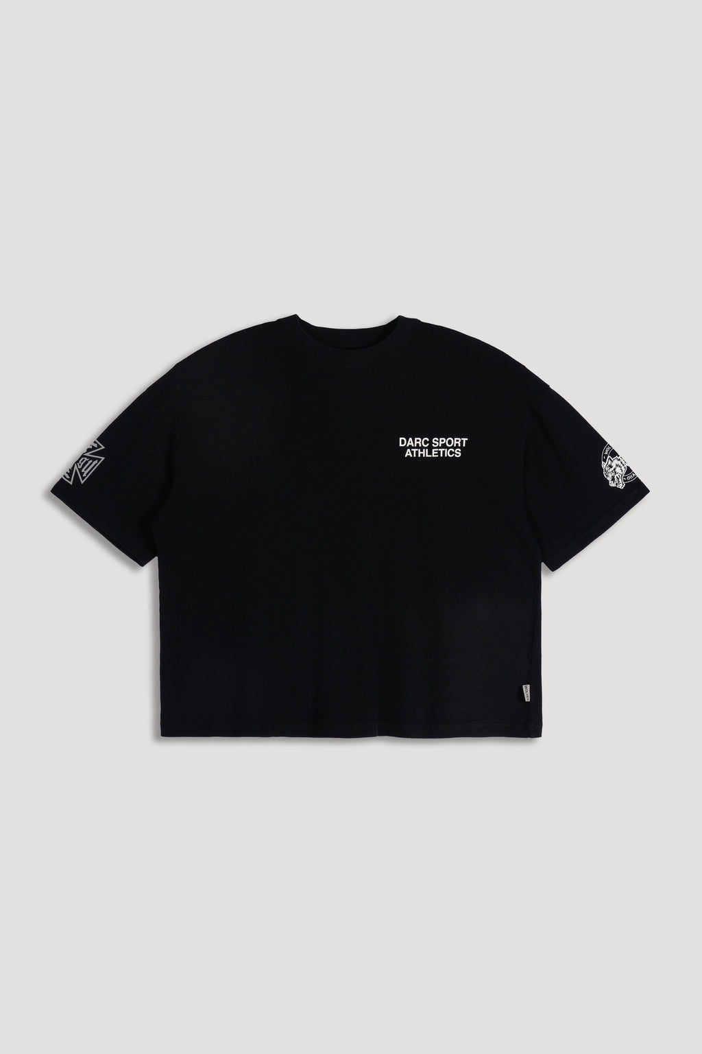 Forever Mark Premium Box Cut Tee in Black Sun Fade — imagem 7