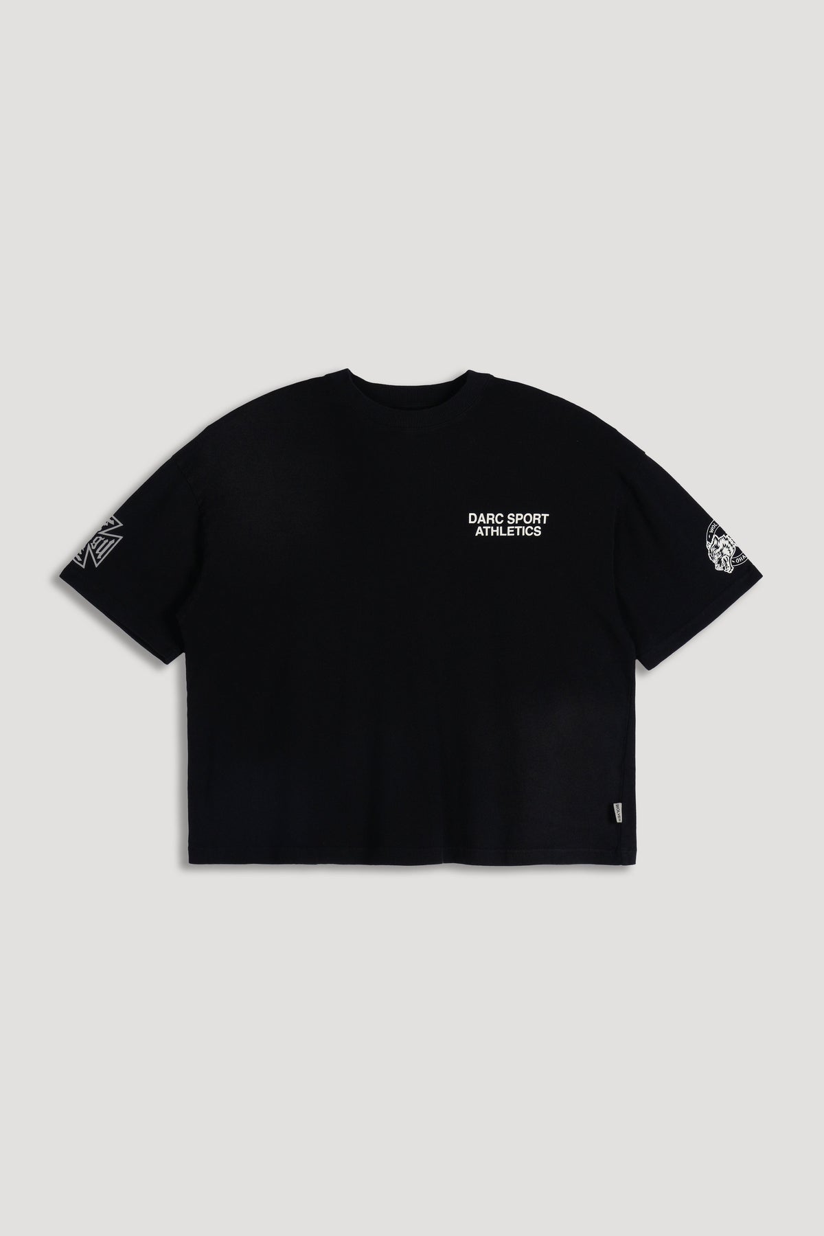 Forever Mark Premium Box Cut Tee in Black Sun Fade — imagem 7